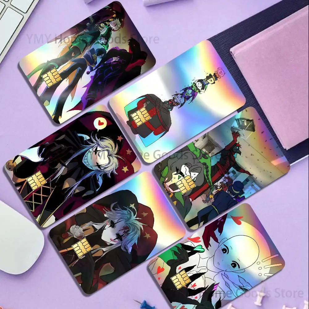 F-Freak C-Circus Pierrot Holographic Laser Shinny Film Skin Cover Sticker for Debit Credit Card Bank Card