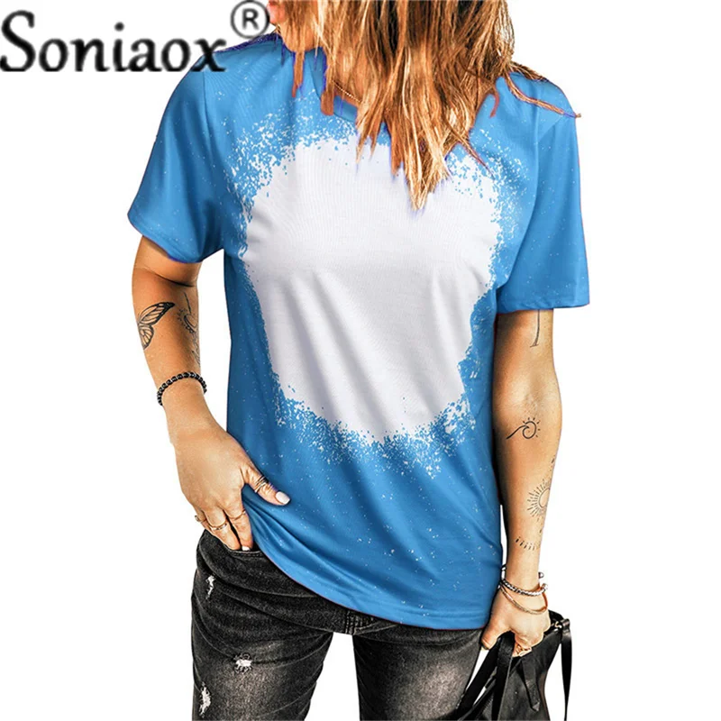 2022 Summer New Women's Tie-Dye Printing O Neck Loose Short-Sleeve T-Shirt Ladies Fashion Casual Street Pullover Tops