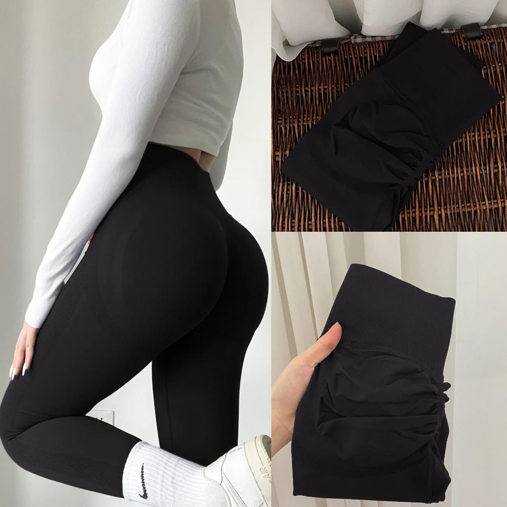 Yoga Leggings Frauen Fitness Läuft Hohe Taille Dünne Hosen Push-Up Sport Scrunch Butt Legging Gym Athletisch Jogging Workout Weibliche – Detail 7