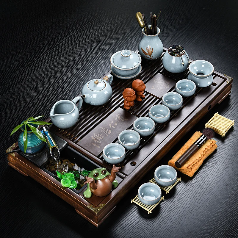 Wood Plates For Food Nordic Tea Tray Rectangle Valet Plate Drip Luxury Ceramic Tea Tray Irregular Living Room Bandejas Teaware