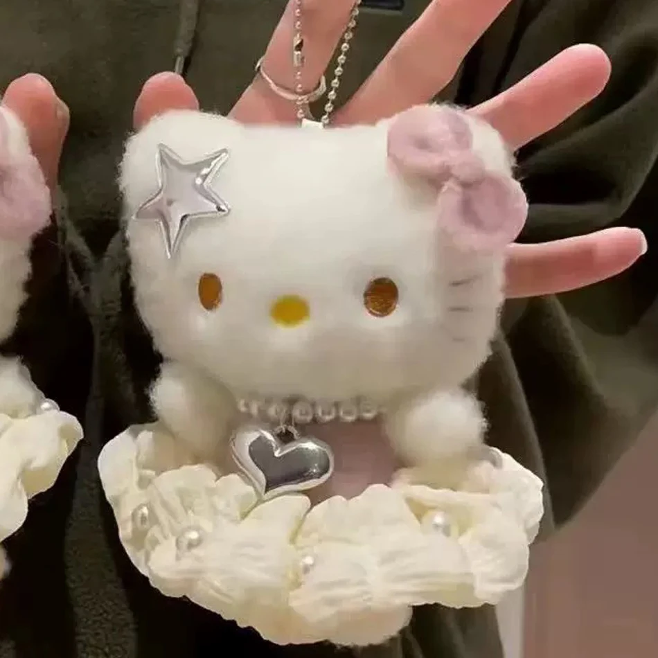 # Sanrio Hello Kitty Perifere pop sleutelhanger Leuke mode zonnebril Kt Cat sleutelhanger rugzak knuffel sleutelhanger verjaardagscadeaus