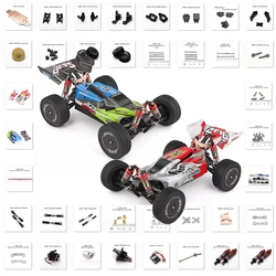 WLtoys 1/14 144001 RC Original Car Shell Shock Absorber Front Rear Tire Assembly C Seat Arm Receiver Motor Spare Parts Set