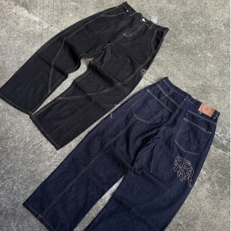 

Повседневные брюки Mertra, джинсы оригинального цвета, повседневные брюки Trourers в американском стиле ретро для мужчин и женщин, свободные прямые брюки