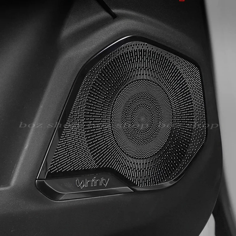 For Lynk&Co Global Edition 2021~2023 Lynk&Co 01 Car Interior Modification New Sound Ring Decoration with Metal Horn Frame