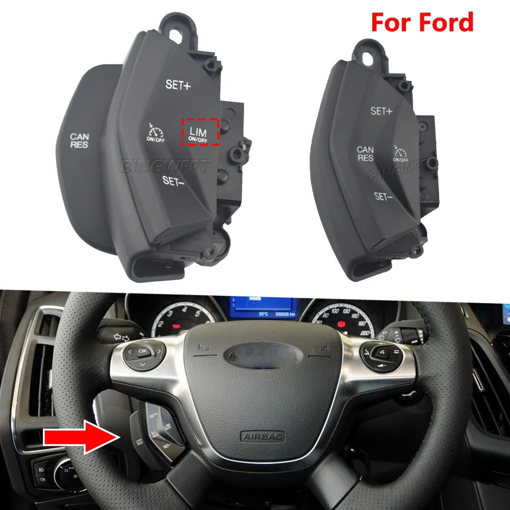 For Ford Focus 3 2012-2014 For Kuga 2012-2015 Ford Transit On Steering Wheel New Car Speed Control Switch Cruise Control System