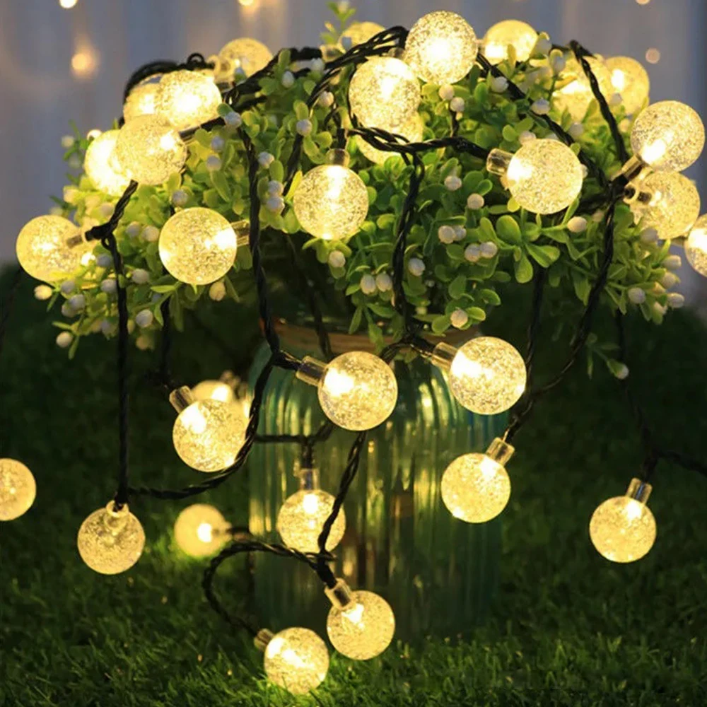 

String Light Solar Fairy Lights Outdoor Garden Wedding Decoration Waterproof Solar Powered Patio Light for Party Decor