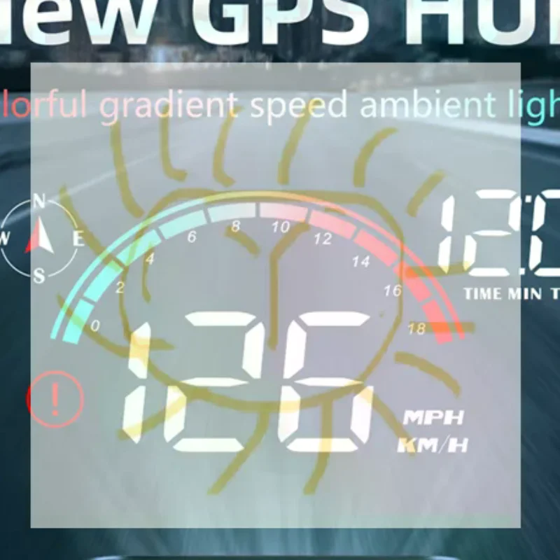 

M22 Автомобильный HUD Проекционный дисплей Универсальный цифровой GPS Спидометр HD ЖК-проекция на стекле Проектор на лобовом стекле для всех автомобилей