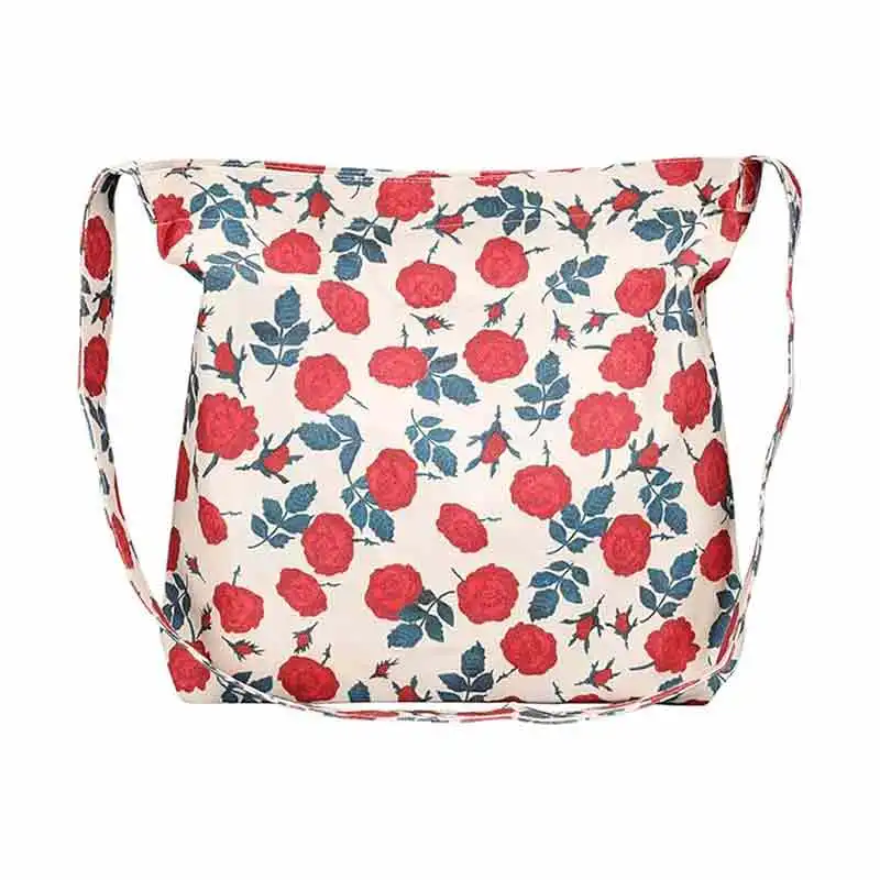 Grande Capacidade Crossbody Bolsas com Zipper, Pacotes Canvas Retro, KM012