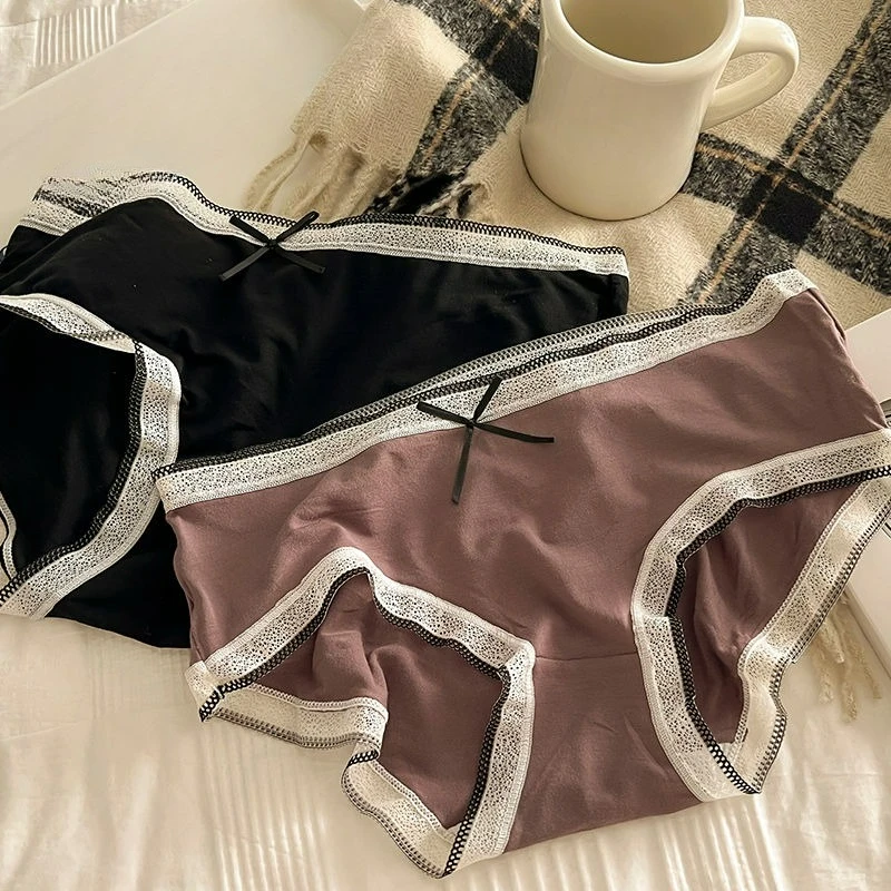 パーソナライズされた下着女性の夏薄い純粋な欲望風快適な通気性ミディアムとローウエストブリーフ気質