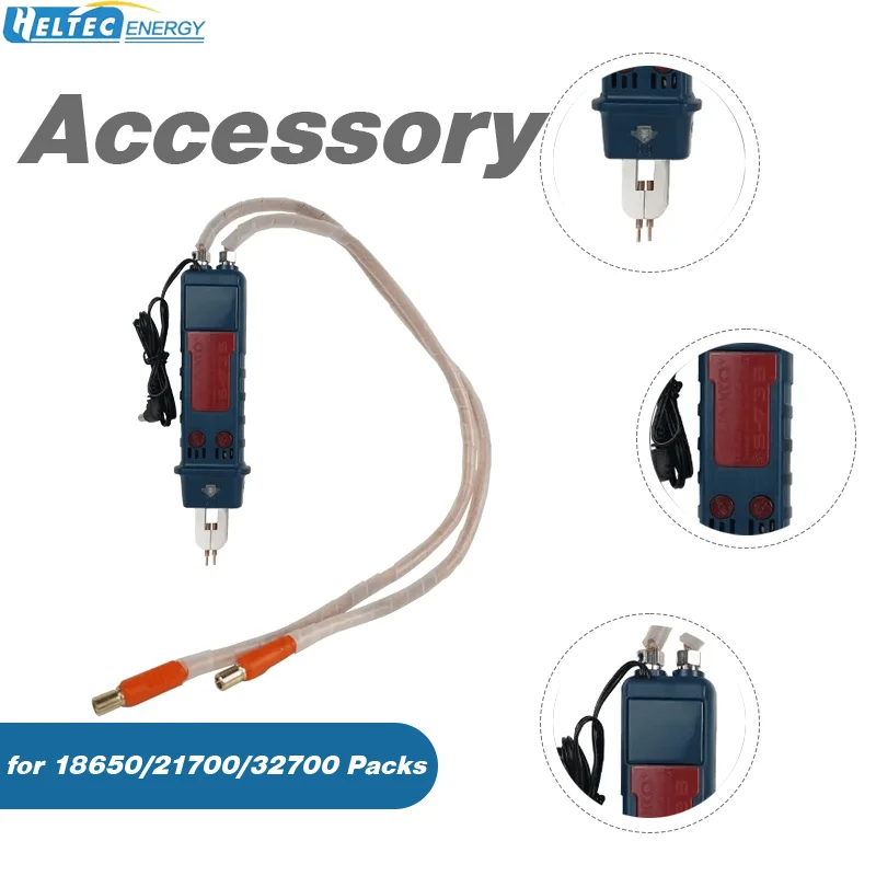 

Heltec Battery Spot Welding Pen with 25sq Cable for HT-SW01D/SW01H/SW02A/SW02H Compatible with 18650/21700/32700 Packs