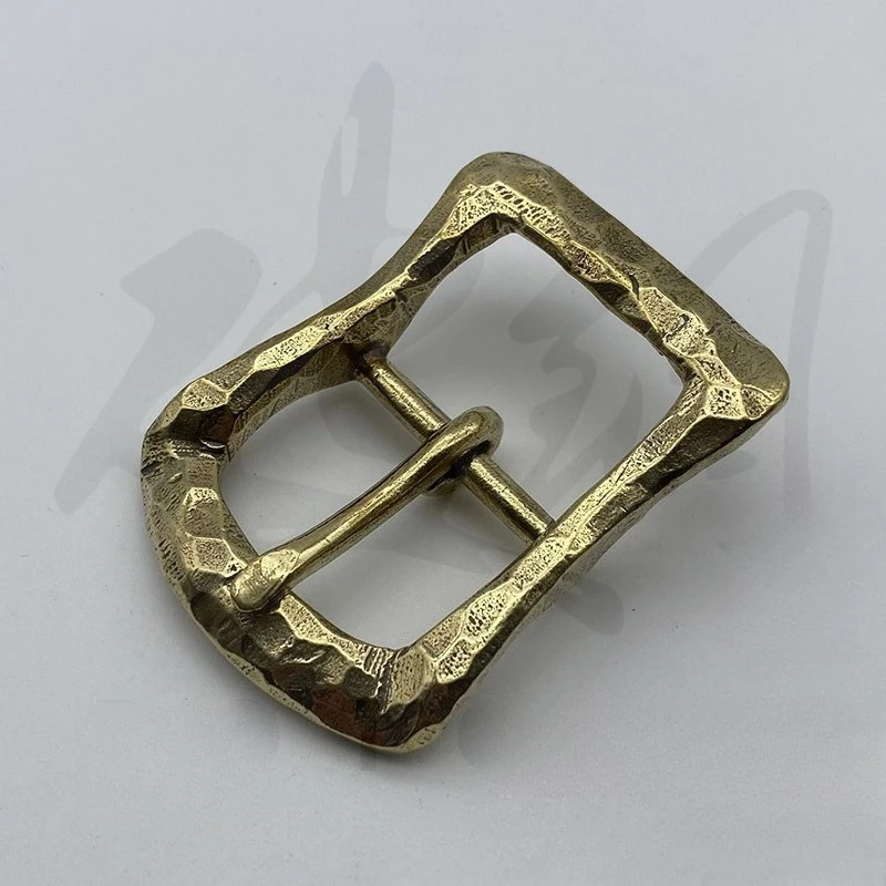 3.4cm ヴィンテージ真鍮製ベルトバックル メンズベルトバックル DIYレザークラフト メンズバックル ベルト ヘビラ シントゥロン オンブレ ブークレ セイントゥール