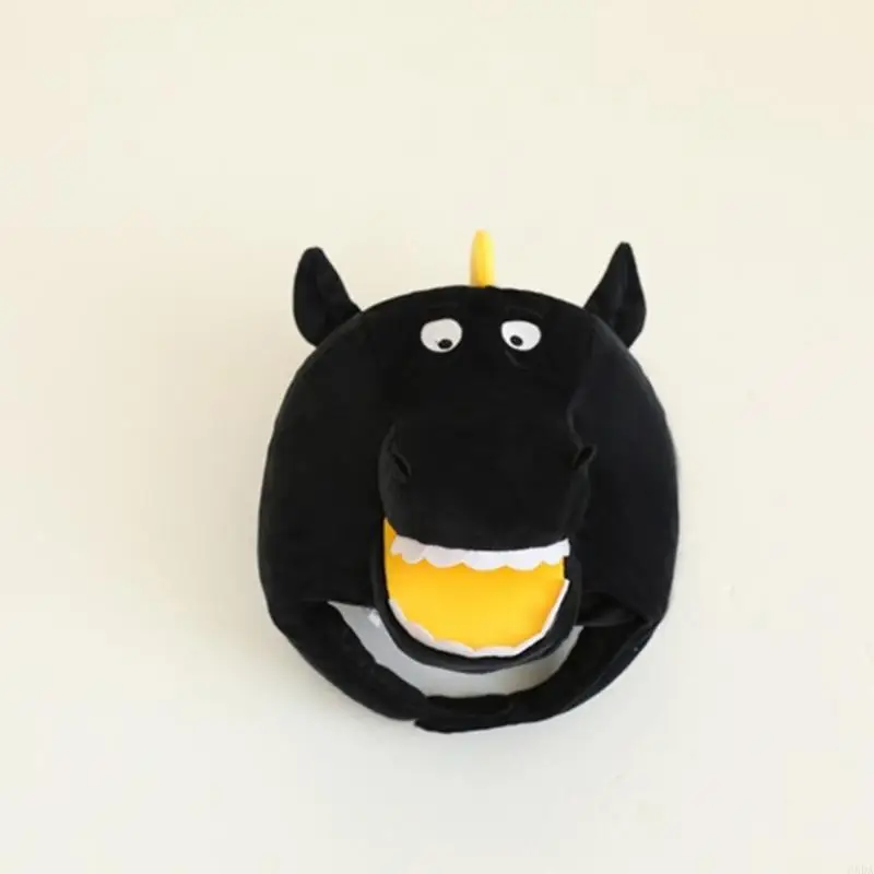 غطاء رأس مرن على شكل حصان لعروض الأطفال، قماش ناعم ومريح 6XDA