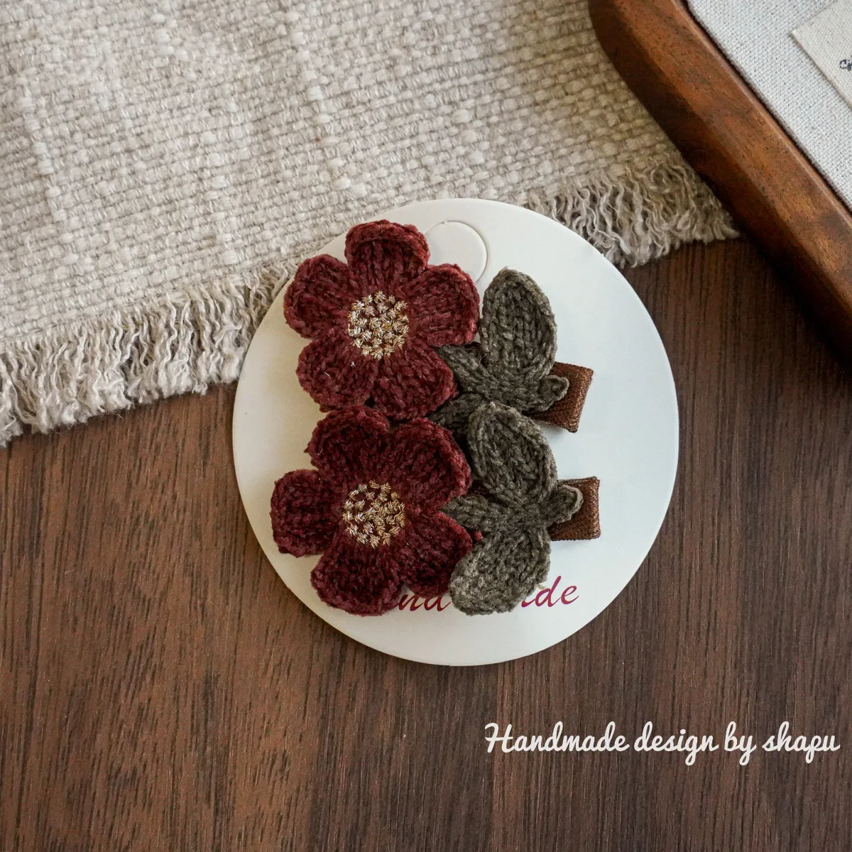 

Baby Hair Clips Korean Style 1 Pair Fabric Bunny Cherry Full Grip for Infant Girls Bangs Clips New