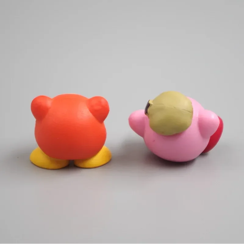 Różowa gwiazda Kirby Kawaii Anime 3Cm rysunek lalka ciasto dekoracyjna dekoracja Model czapka wojskowa świąteczne zabawki prezenty dla dzieci