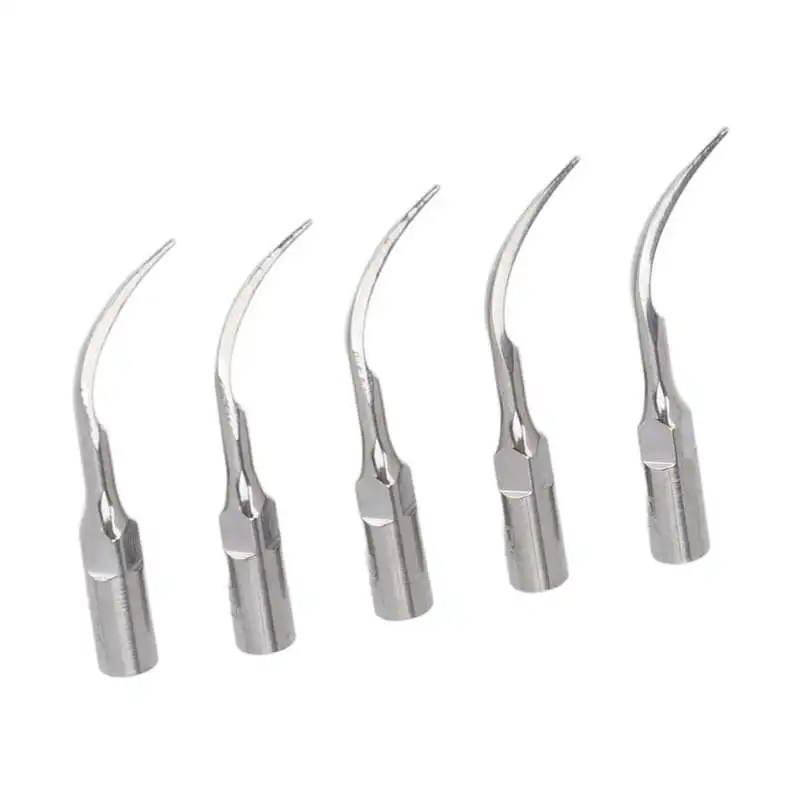 5pcs/set Universal Stainless Steel Heat Resistance Durable Dental Descaler Tips Sharp Knife Head Dental Clinic Blade Supply Tool