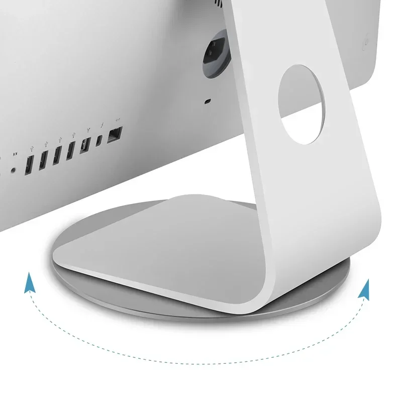 Computer Monitor LCD Screen Base Universal 360 Degree Rack Tray Aluminum Alloy Rotating Base Chassis Support