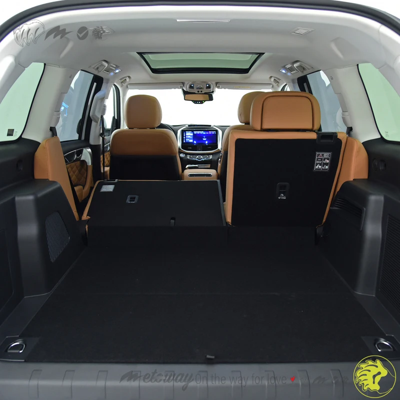 For Haval H9 2015-2024 Custom Fit Car Trunk Mat All Season Black Cargo Mat 3D Shaped Laser Measured Trunk Liners