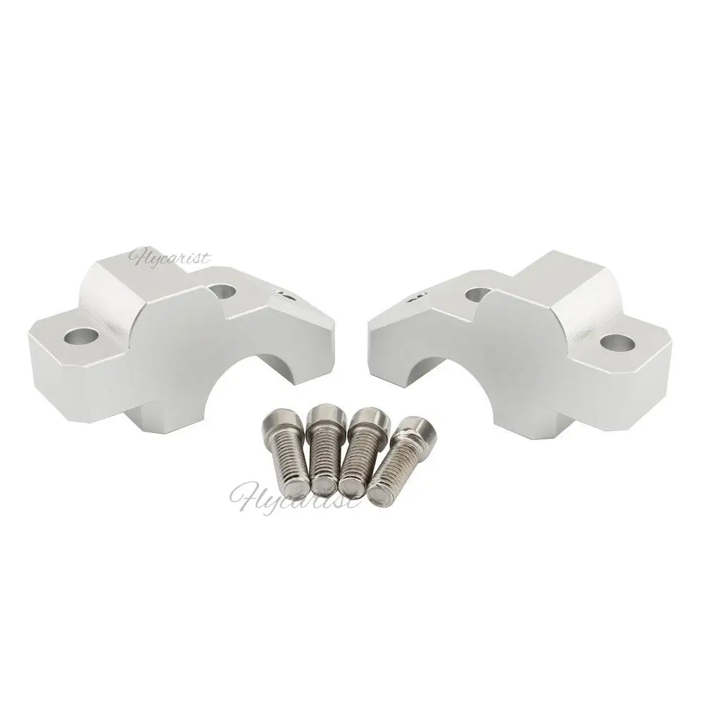 

For YAMAHA Tracer 900 XSR900 2017-2020 MT09 Chrome Handlebar Riser Clamp Adapter