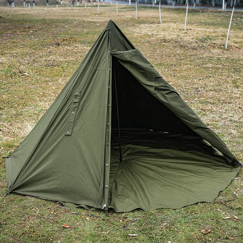 

OEM на заказ водонепроницаемая TC хлопковая уличная палатка напольная ткань дождевое пончо для кемпинга пеший туризм Bushcraft пляжный коврик для патио-польща