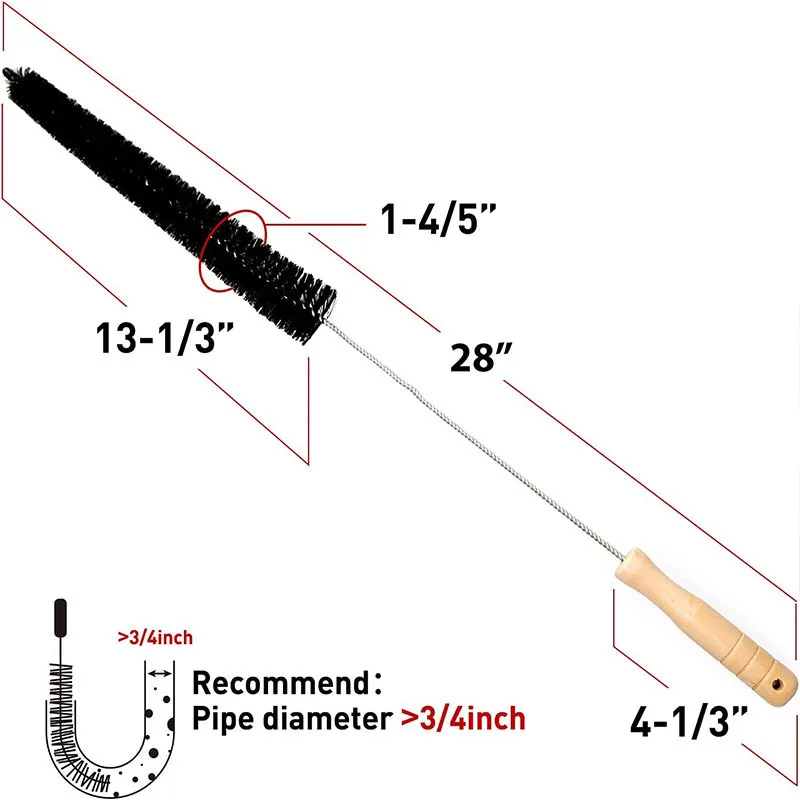 700mm nylon dryer ventilation duct cleaning brush dryer laundry machine long handle brush