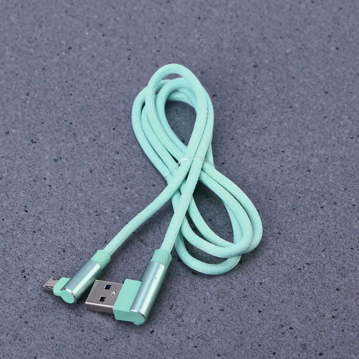 1M 90 Degree USB Charging Cable Premium Thickened Copper Wiring Fast Data Transfer Heavy Duty Nylon Braid Aluminum Housing