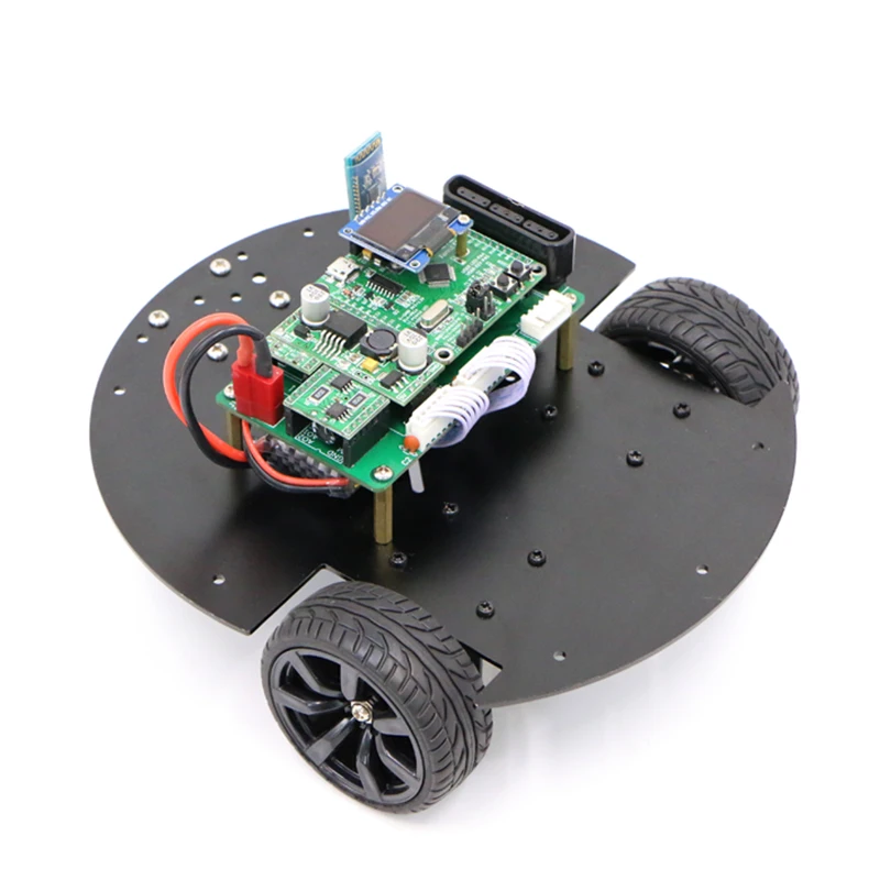 self balancing car Two wheel differential intelligent car differential steering kit STM32 remote line inspection ROS expansion