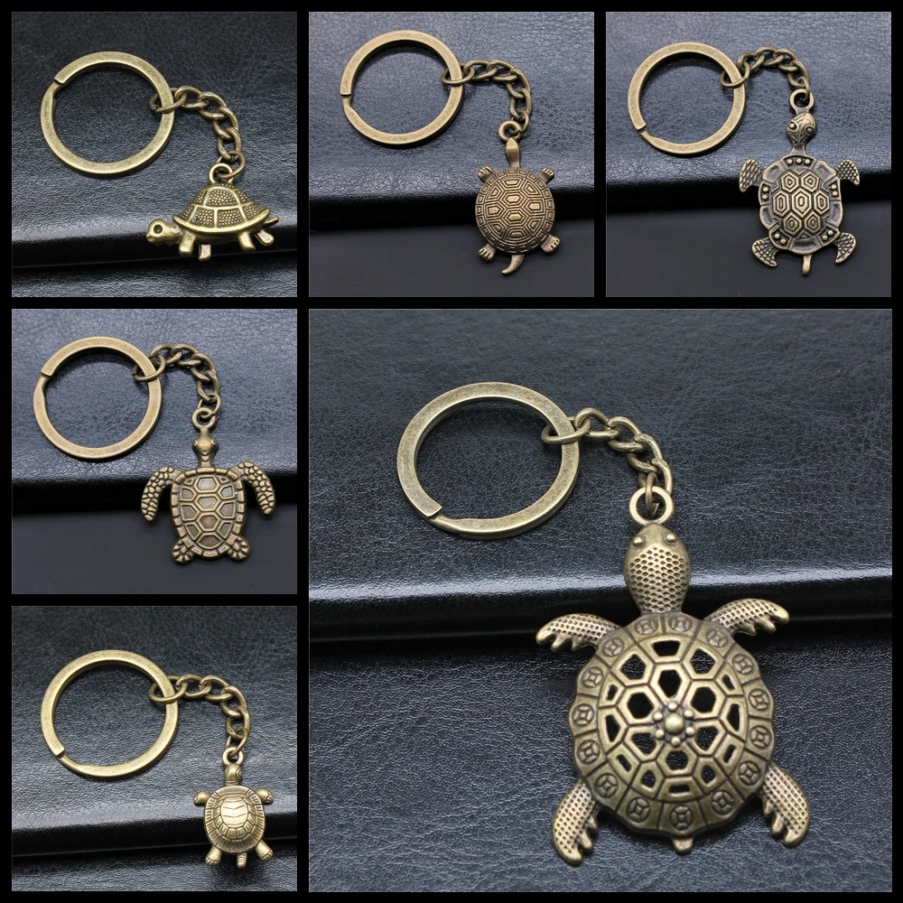 Souvenirs Gift Women Keychain Sea Turtle Pendant Keyring DIY Metal Holder Chain Creative Party Jewelry Accessories Gift