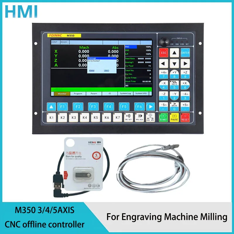 CNC M350  3/4/5 axis CNC offline controller for engraving machine milling machine instead mach3 DDCSV3.1