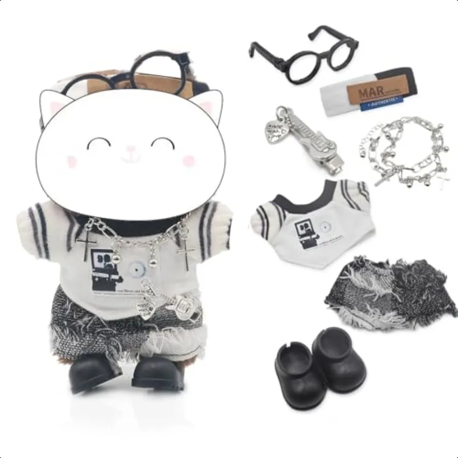 

7Piece Street Fashion Outfit Set for 17cm Fantasy Dolls 1st 2nd 3rd sitting Party Clothes Outfit for 17cm Dolls Fine Craftsmans