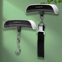 Portable High Accuracy Gravity Scale Digital LCD Display Suitcase Travelling Bag Hanging Scale Hanger Balance Scale 110lb/50kg