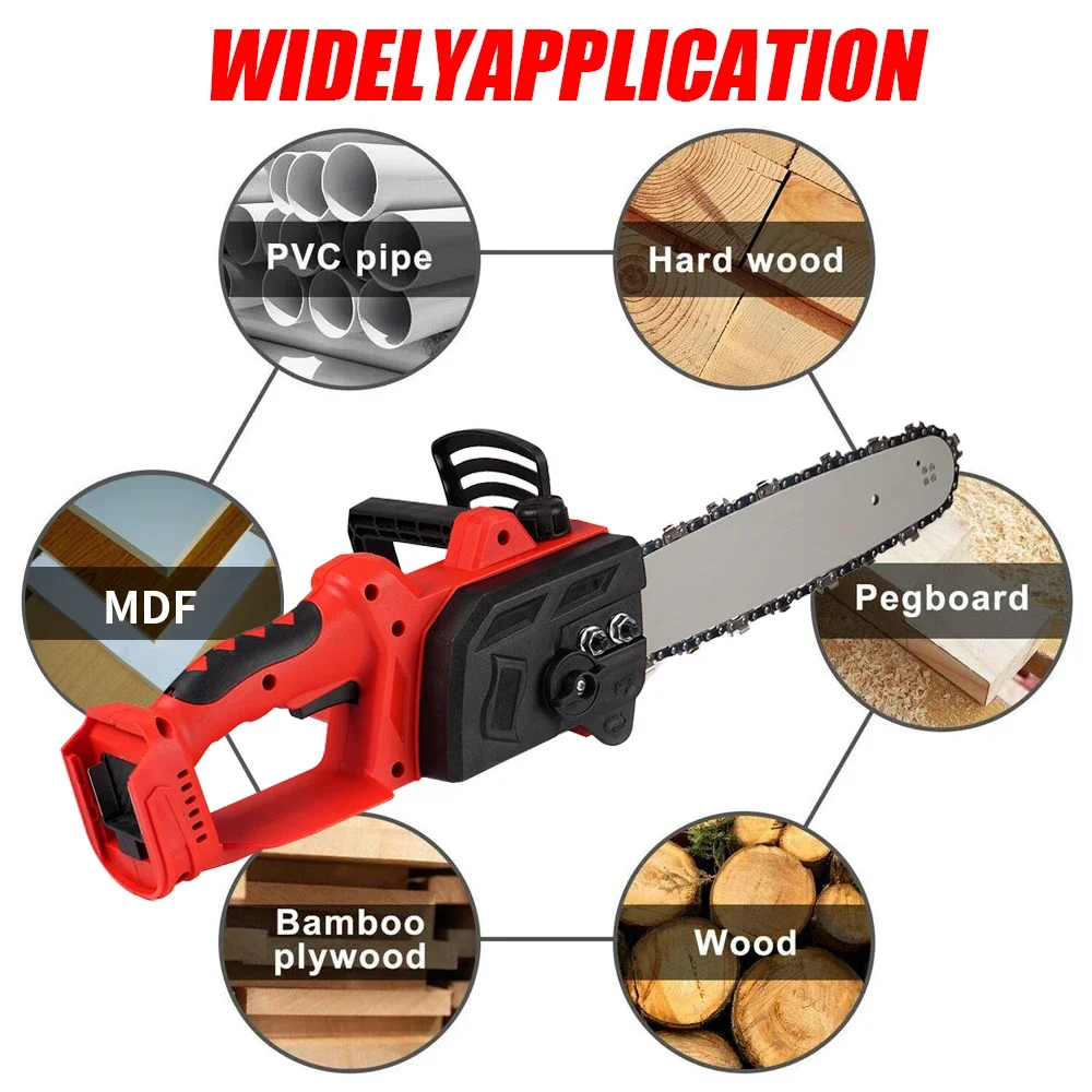 12 Inch Brushless Electric Chain Saw 20000RPM Cordless Pruning Saw Portable Electric Saw Cutting Tools For Makita 18V Battery