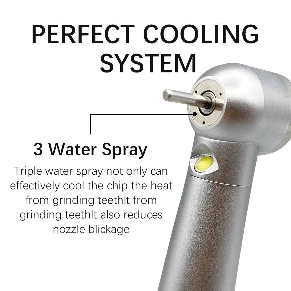Dental High Speed Handstück mit Licht Triple Spray Wasser LED Air Turbine 2 Löcher 4 Löcher Zahnmedizin Werkzeuge