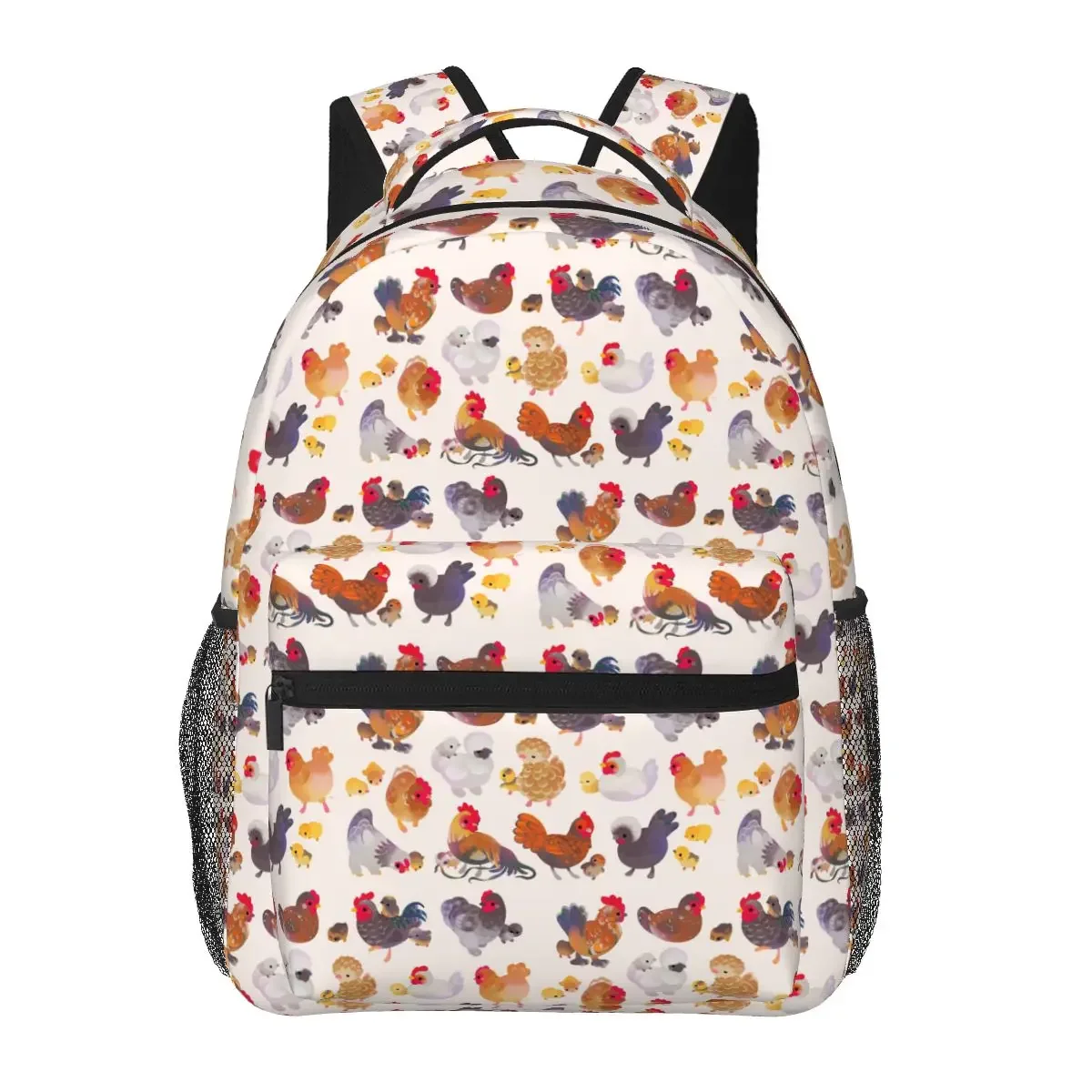 Chicken And Chick - Pastel Backpacks Boys Girls Bookbag Children School Bags Cartoon Laptop Rucksack Shoulder Bag Large Capacity