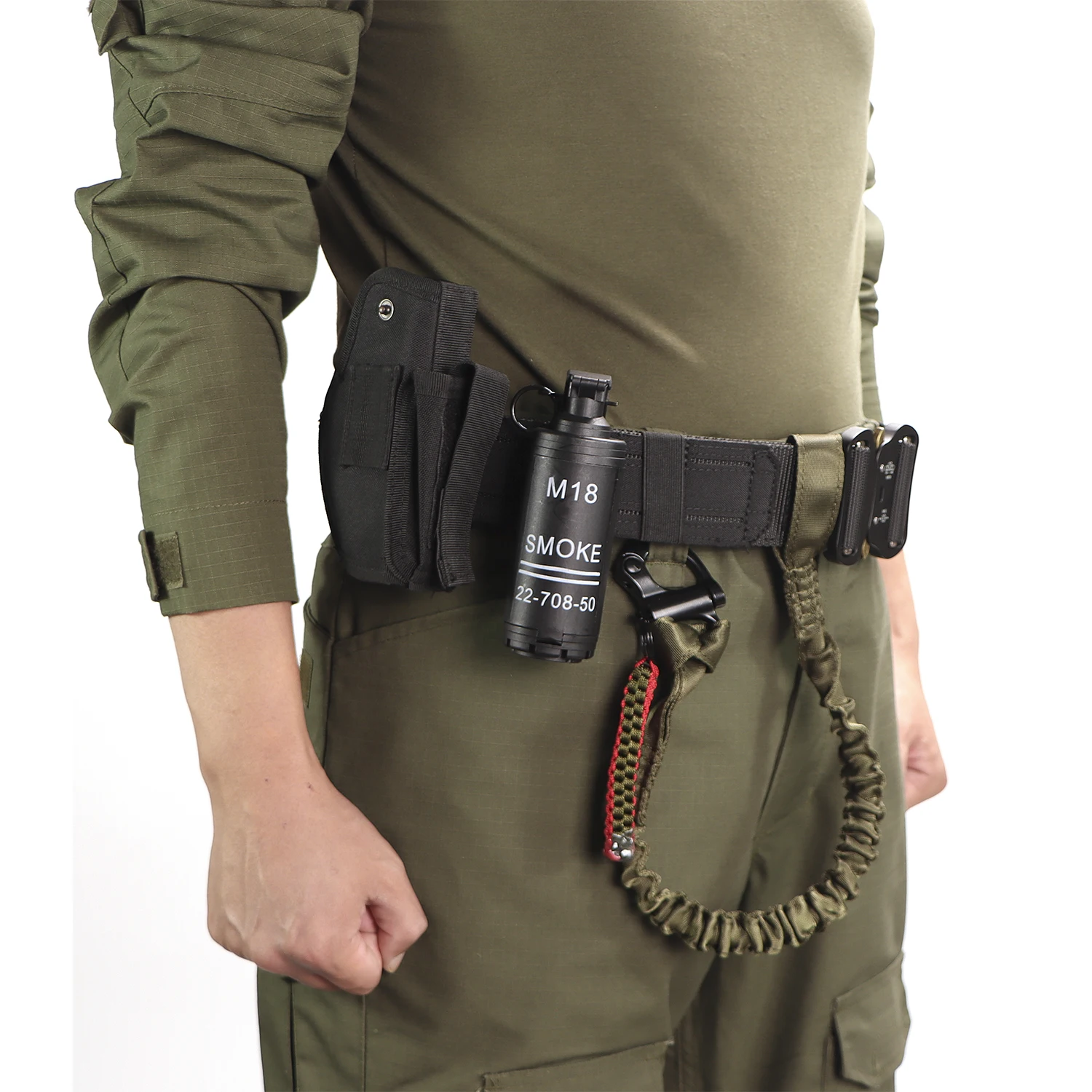 Cinturón de combate táctico para hombre, sistema Molle de corte láser, hebilla de liberación rápida, cinturón de caza Airsoft, duradero de dos capas