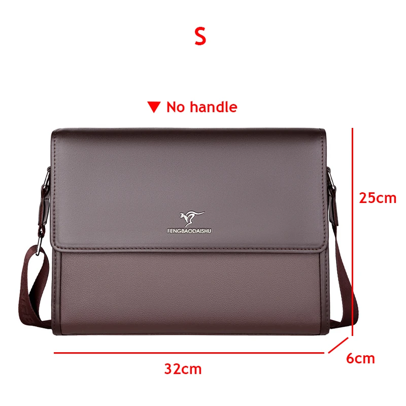 NONE Men's Leather Briefcase Black 3