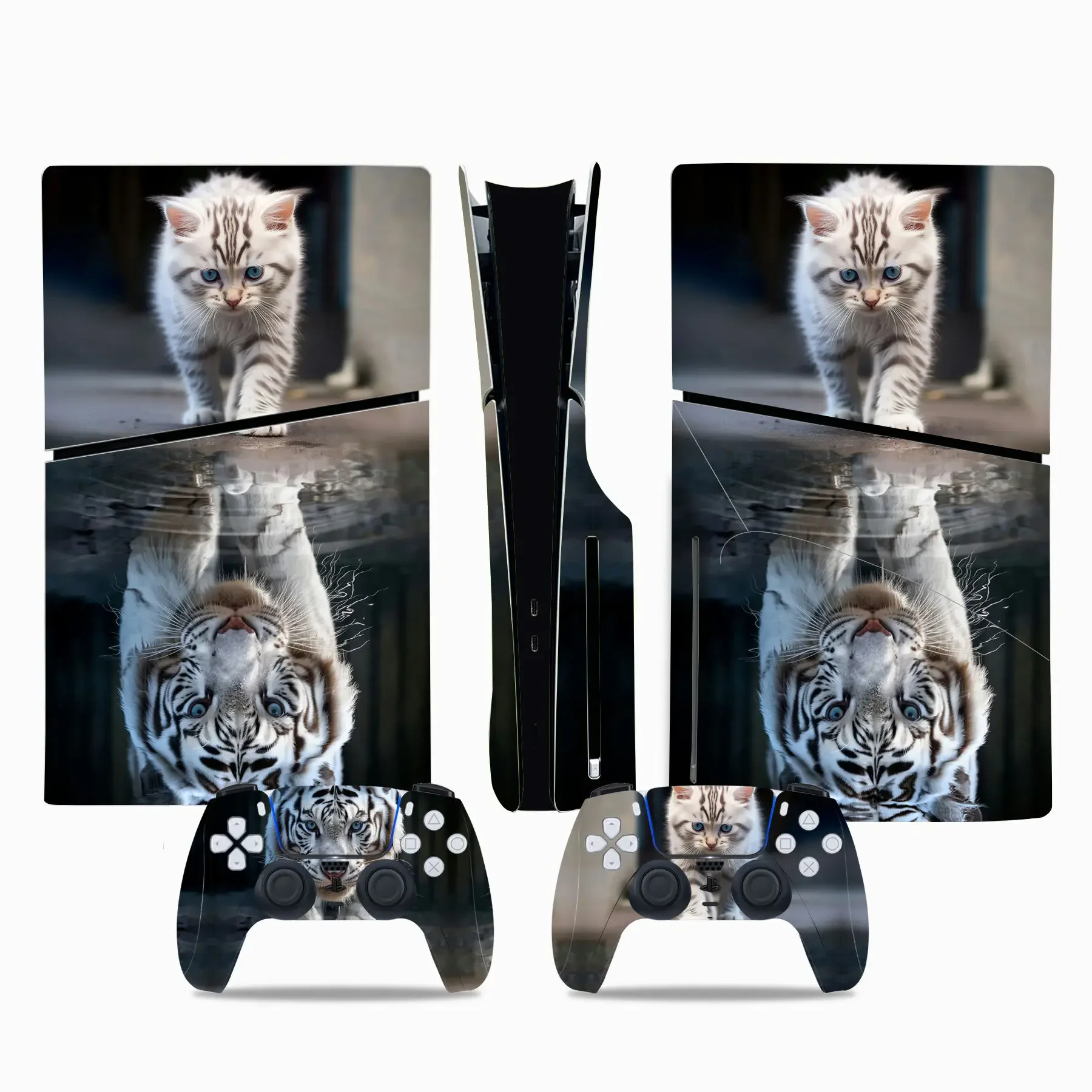 Скины на консоли и контроллеры для игр с животными для PS5 Slim Disc Edition для наклейки на кожу контроллера