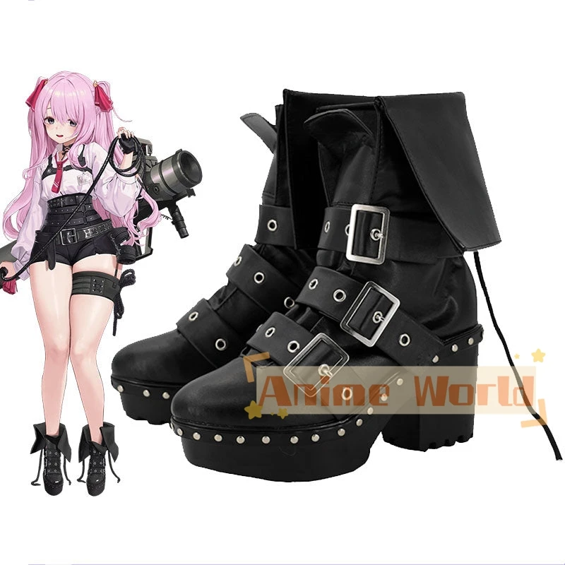 Göttin des Sieges: Nikke unbegrenzte Yuni Cosplay Schuhe Halloween Karneval Stiefel nach Maß