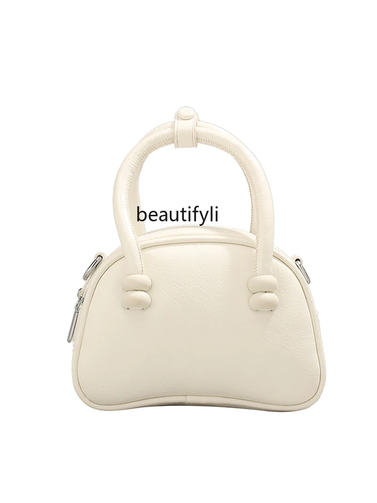 Niche versatile shell bag women's new elegant atmospheric handbag simple underarm shoulder oblique span bag