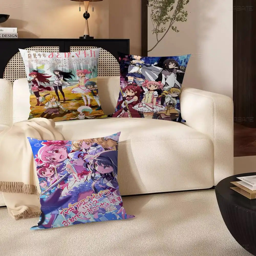 Puella Magi M-Madoka Magica Personalized Pillow Cover Kids Bedroom Wild Party Decor Pillowcase kid Birthday shower Gift