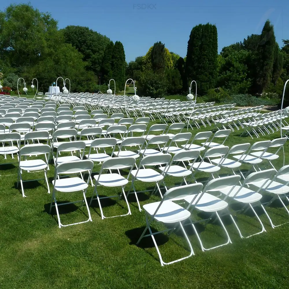 Wholesale Wedding Furniture Folding Wedding Chairs White Plastic Folding Chairs