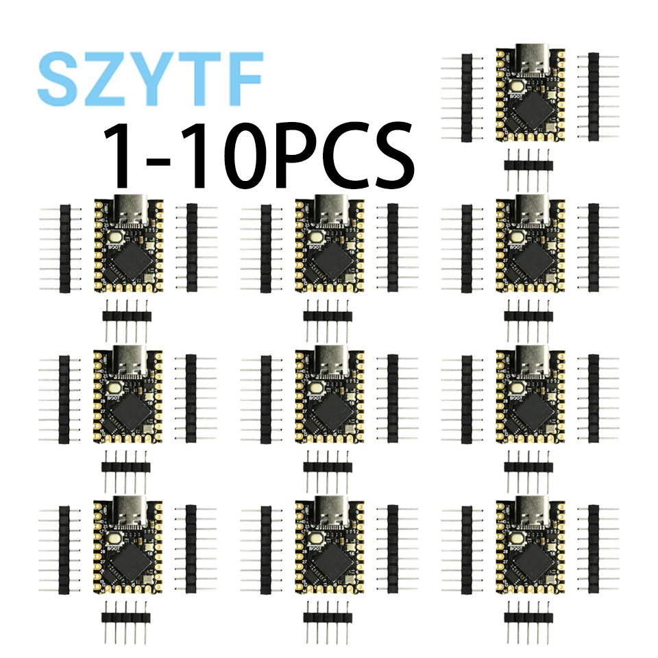 

1-10 шт. RP2040 SuperMini Raspberry Pi Pico макетная плата двухъядерная поддержка Mciro Python 2 МБ Flash