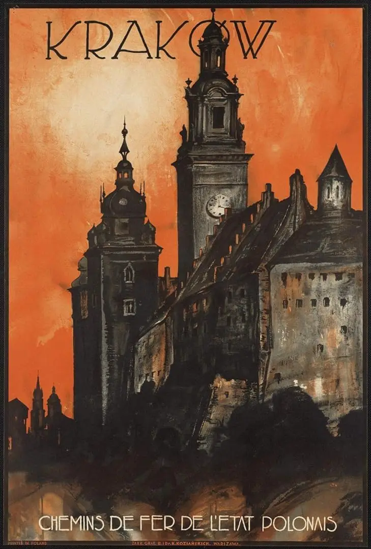 Krakow Poland Polish Travel Metal TIN Sign Poster Wall Plaque Metal Sign-aluminum
