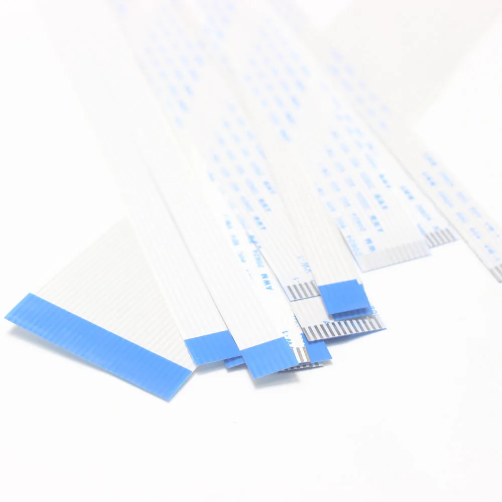 Cabo plano flexível de passo de 1.25mm, 2 peças ffc fpc lcd a/b 100/150/200/300mm awm 20624 4/5/6/8/9/10/12/13/16/18/20/22/24/30p