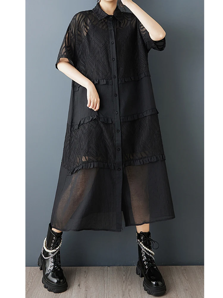 Amax LuluE Summer Vintage Abiti sexy allentati Femmine Design britannico Moda Abiti in pizzo Abiti da festa classici ed eleganti da donna