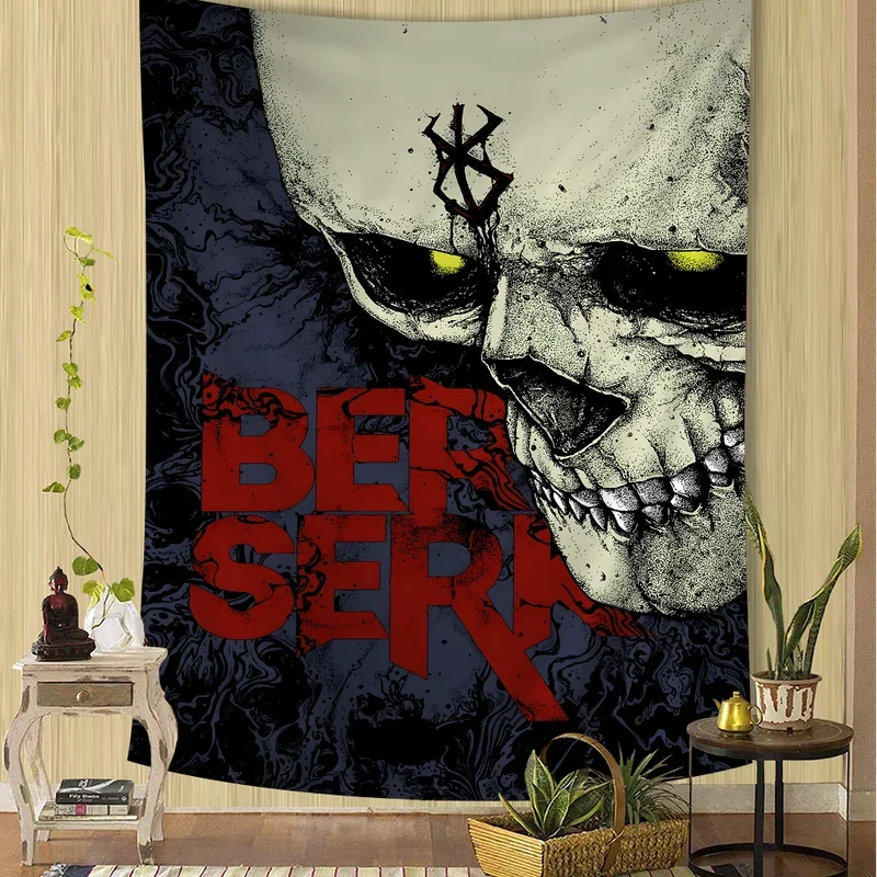 Amine BERSERK DIY Wall Tapestry for Living Room Home Dorm Decor Wall Art Decor # 0@