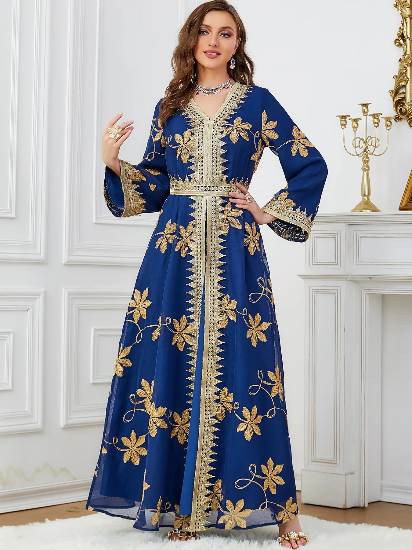 Abayas Voor Vrouwen Dubai Luxe 2 Stuks Sets Moslim Mode Jurk Kaftan Marocain Trouwfeestjurken Kimono Robe Djellaba Femme