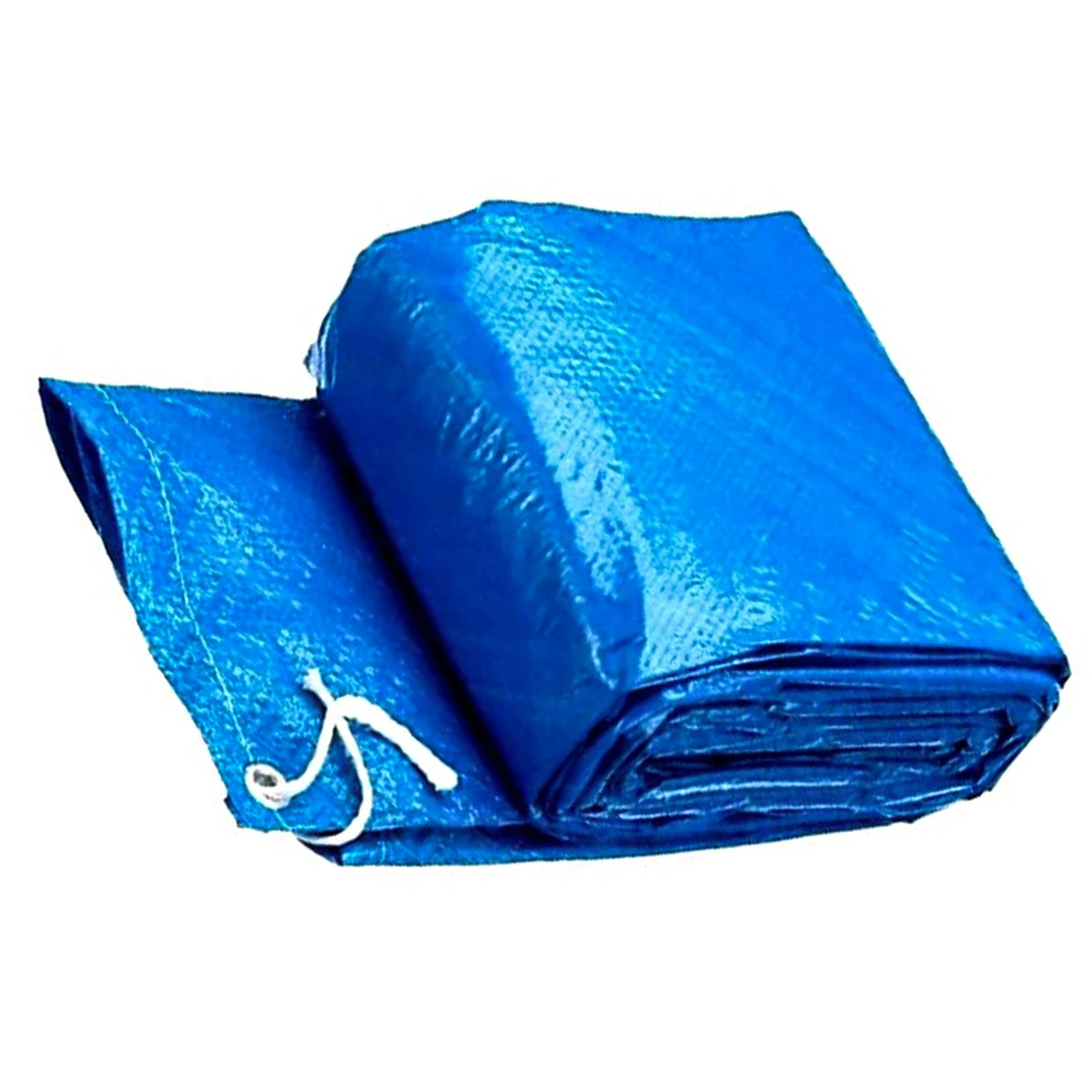 Swimming Pool Cover Rectangle Ground Pool Protector PVC Waterproof Dust-proof Rain Cloth, 260x170cm