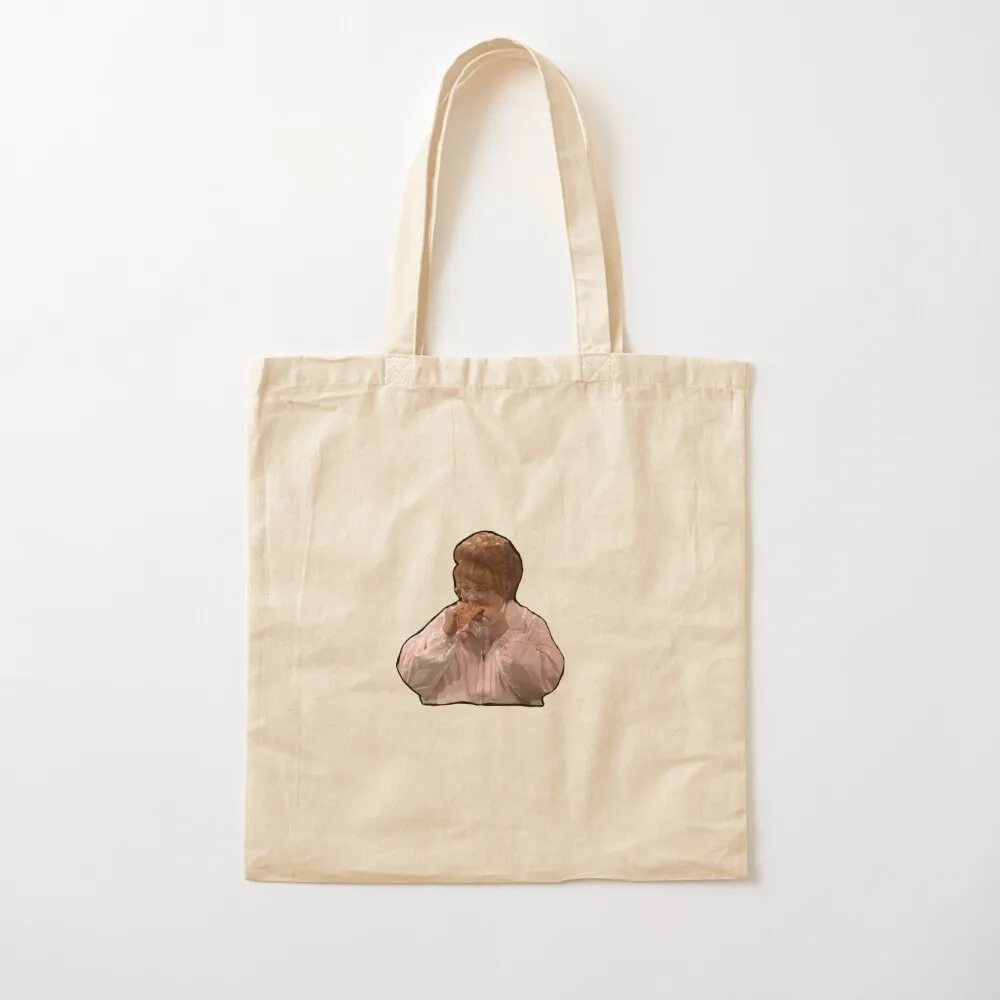 

The pizza eater! Barb Kelner Tote Bag Portable shopping bag Shopper handbag Canvas Canvas Tote Bag
