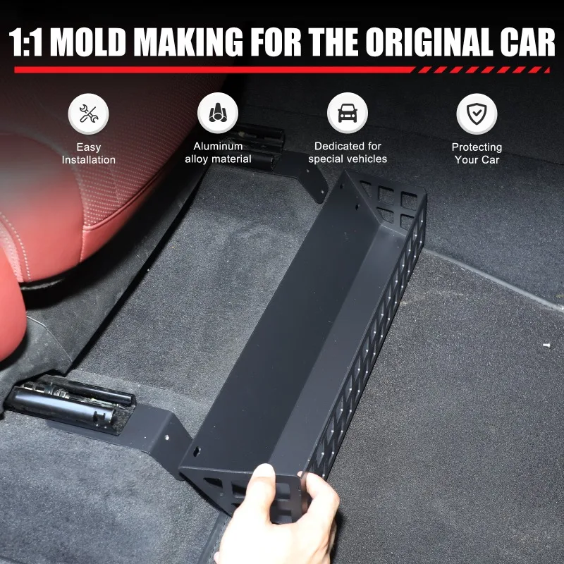 Carbon Steel and Aluminum Alloy Passenger Seat Under-Seat Storage Basket for 2019+ BMW X5 G05 Car Accessories 4