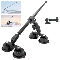 Soporte de succión fuerte para coche Insta360 x5,x4,x3,x2, One RS,R para cámara GoPro, Kit de montaje de succión para cámaras de acción, palo Selfie